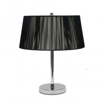Distribuidor - Lâmpadas Diversas | Sobre Mesas Decoração | SOBREMESA MILAN CROMO/HILO NEGRO 2XE14 42X35X35CM Ref: 024472109